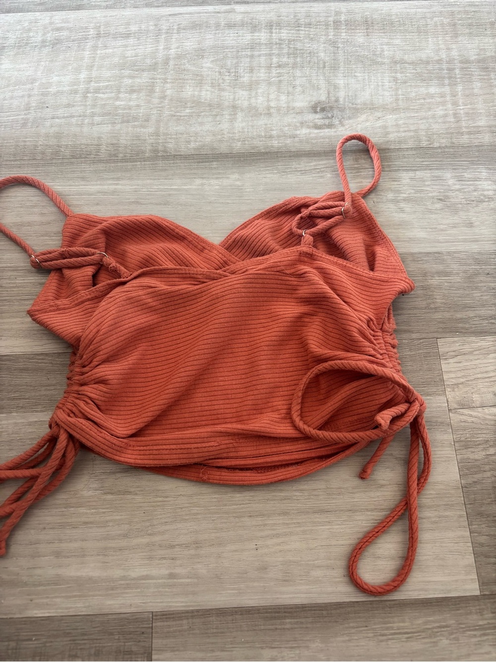 Forever 21 Ribbed Rust Orange Tank Top - Picture 2 of 3
